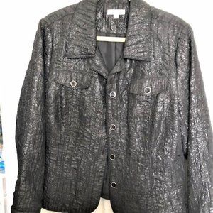 Black Shimmer Jacket - XL